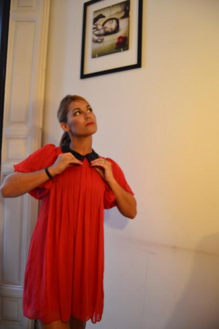 Un vestido rojo. Look Blancanieves.