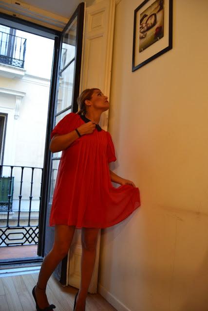 Un vestido rojo. Look Blancanieves.