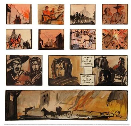 Los storyboards de tus películas favoritas