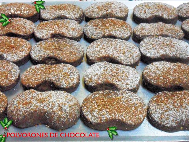 POLVORONES DE CHOCOLATE