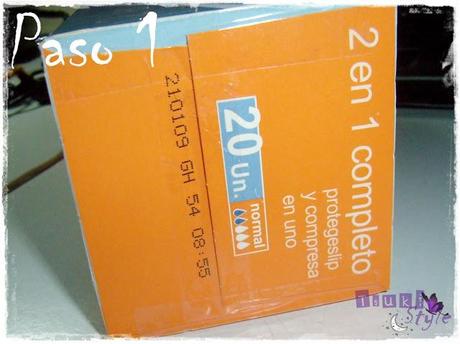 #DIY# convertir una caja de salva slips en un mini organizador de paletas