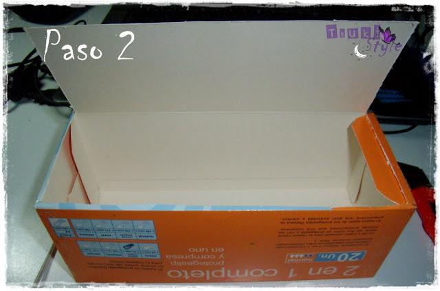 #DIY# convertir una caja de salva slips en un mini organizador de paletas