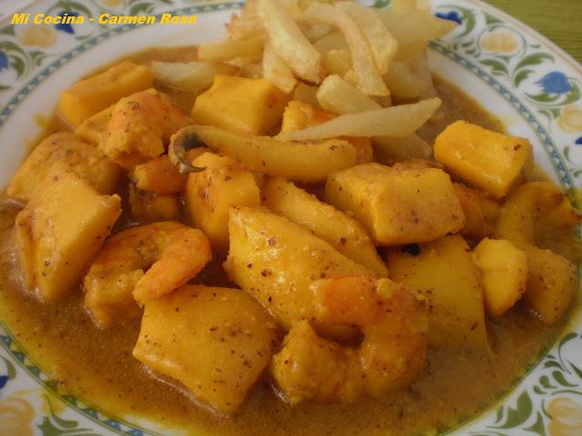 JIBIA EN SALSA DE ALMENDRAS