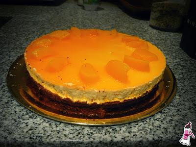 Cheesecake de duraznos (sin horno) para los cumples de verano!