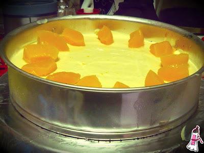 Cheesecake de duraznos (sin horno) para los cumples de verano!