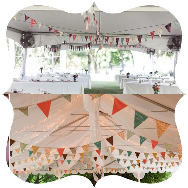 banderines para una boda