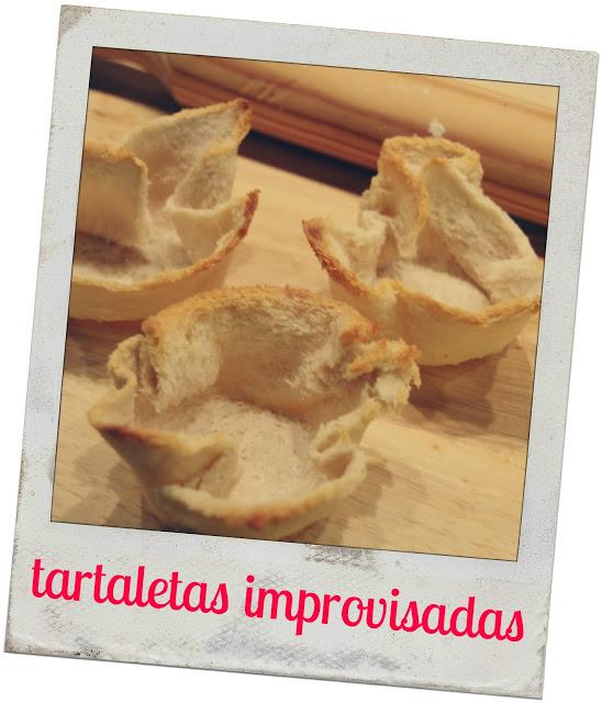 receta: tartaletas improvisadas - recipe: improvised tarts