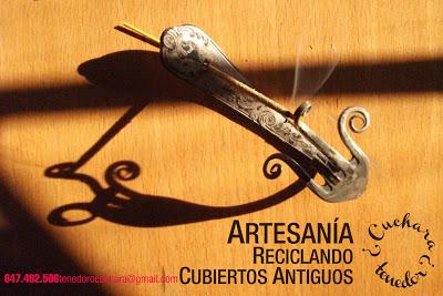 Hermosos elementos decorativos con el reciclaje de tenedores y cucharas