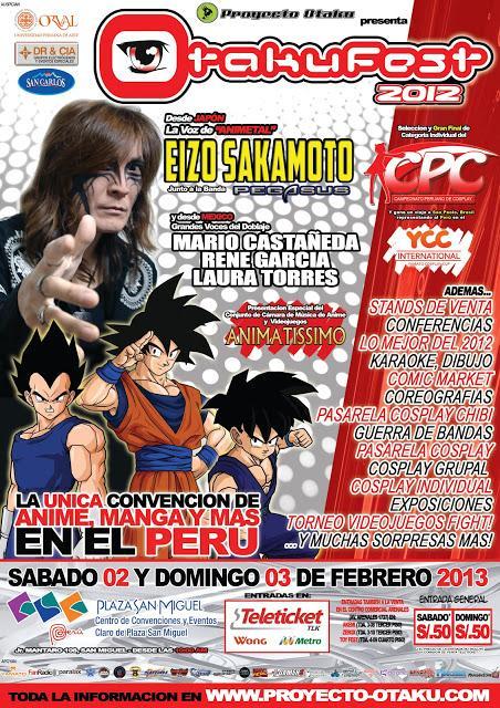Gokú y Vegeta de Dragon Ball Z Llegan en Febrero al Otakufest Perú 2012