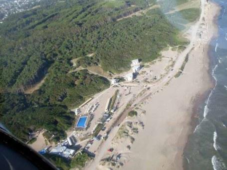 Vista area del complejo Frontera Sur Miramar de pie