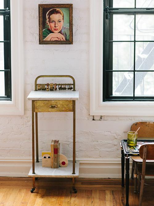 Una casa de estilo retro vintage auténtico