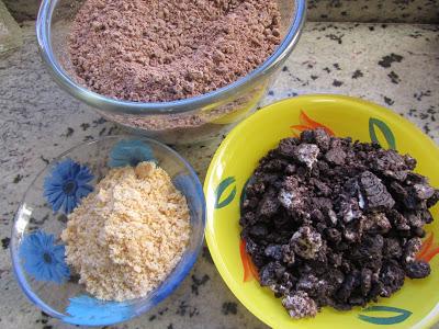 Turrón de chocolate y oreos