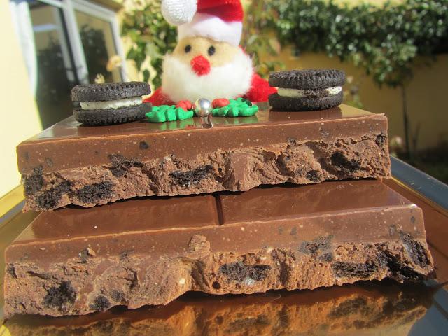Turrón de chocolate y oreos