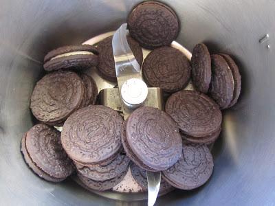 Turrón de chocolate y oreos