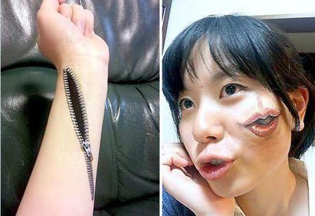 ¡Mutaciones! Nooo, solo es arte de Choo-san, dibujos sobre la piel – OTRAS NOTICIAS