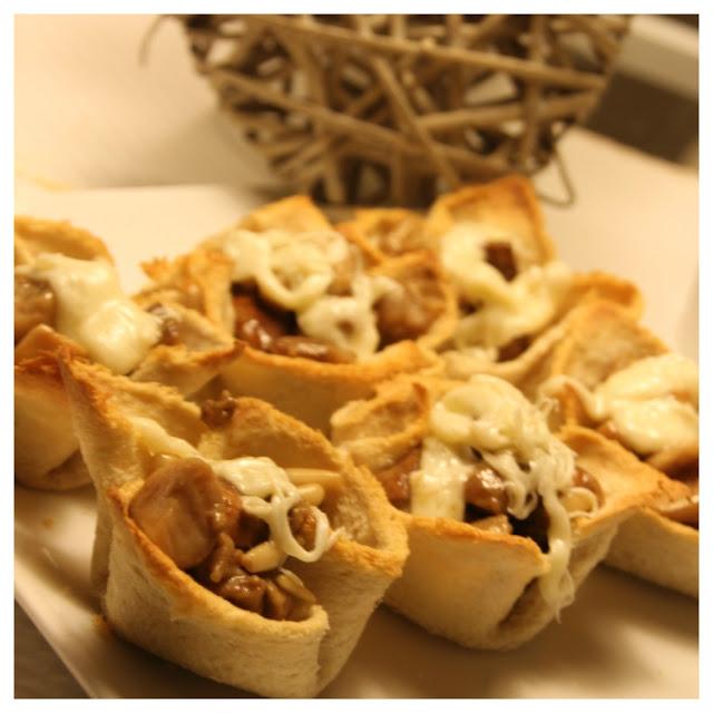 receta: tartaletas de boletus y queso Ideazábal - Boletus and Ideazábal cheese tarts