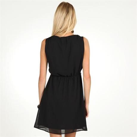 Vestido cruzado negro