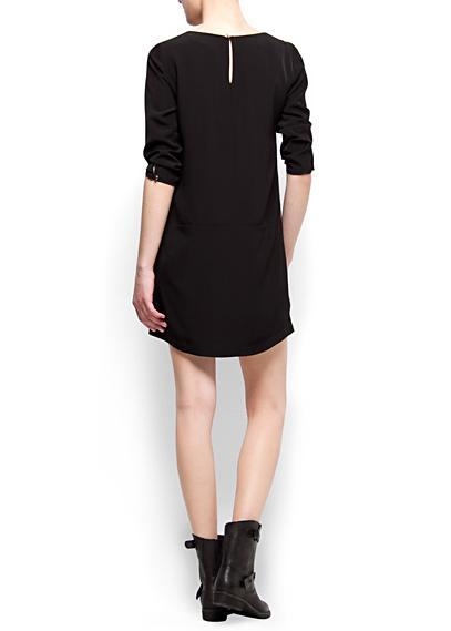 Vestido recto satinado