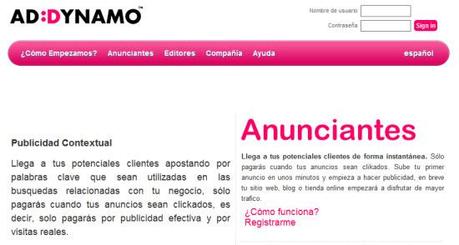 AdDynamo - Alternativa a Adsense algo rosa
