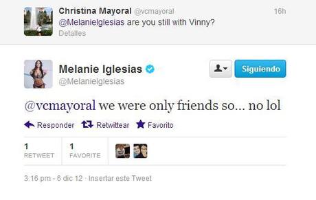 ¿Que esta pasando entre Vinny y Melanie Iglesias?