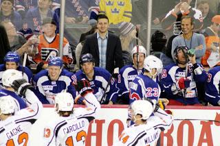 Vinny Guadagnino entrenador de Hockey por un dia.