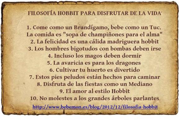 Filosofía hobbit: Lecciones para disfrutar de la vida