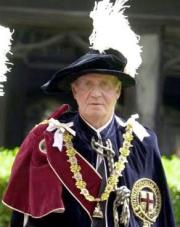 Juan Carlos en una fiesta de carnaval / Archivo