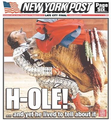 Julio Aparicio, en el New York Post