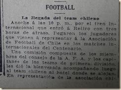Chile en Argentina 1910