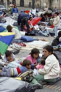 En Colombia hay más de 150 mil desplazados por año.