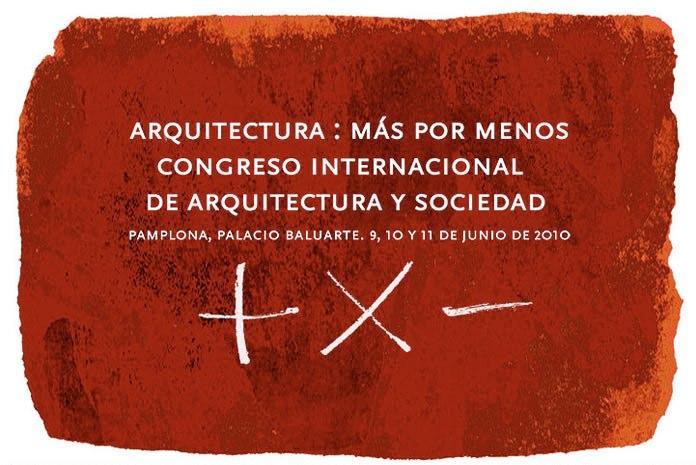 Más por Menos · Congreso Arquitectura y Sociedad