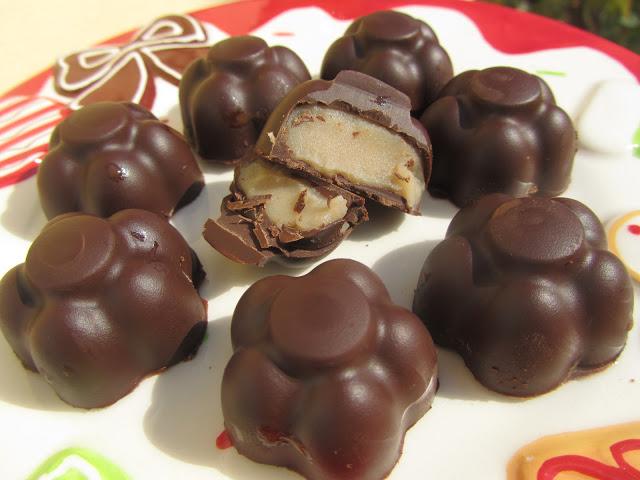 Bombones marrón glacé (o turrón)