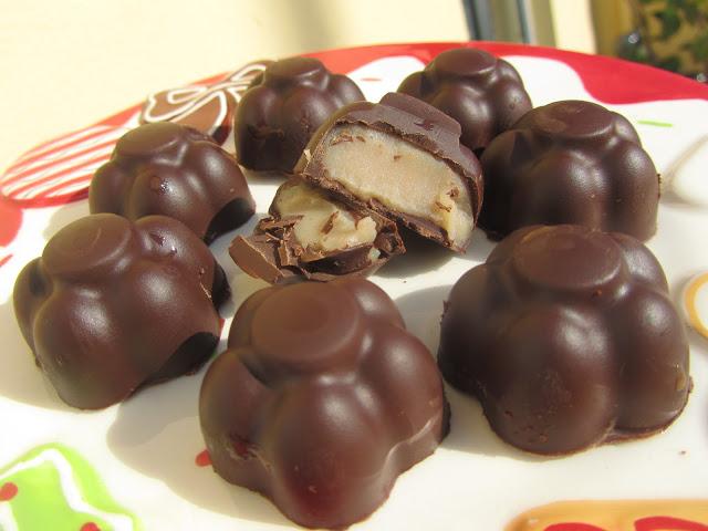 Bombones marrón glacé (o turrón)