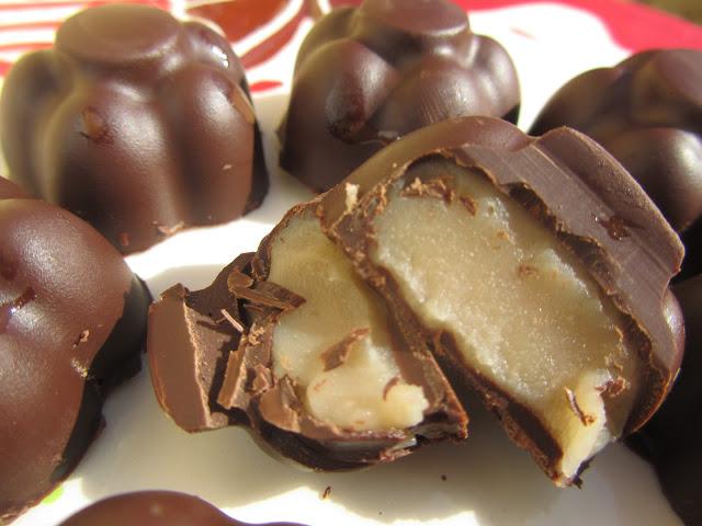 Bombones marrón glacé (o turrón)