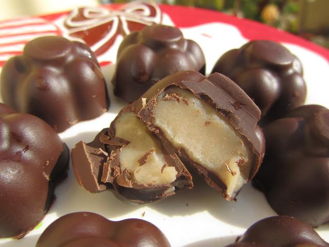 Bombones marrón glacé (o turrón)