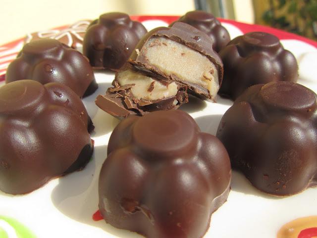 Bombones marrón glacé (o turrón)