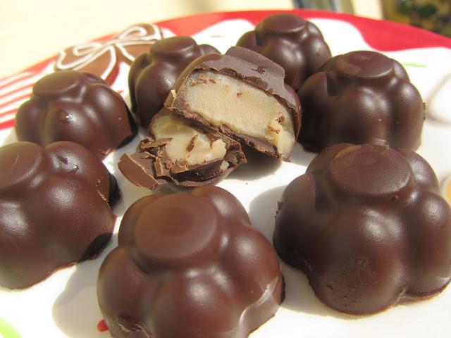 Bombones marrón glacé (o turrón)