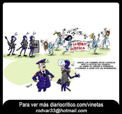 La “marea blanca” que inunda Madrid. La “marea blanca” que inunda Madrid.