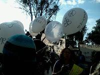 Imágenes de Libertad, por la liberación de presos  detenidos el 1 de diciembre de 2012  en protestas por imposición EPN