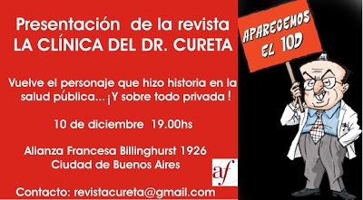 LA CLÍNICA DEL DR. CURETA: Presentación de la nueva revista en la Alianza Francesa