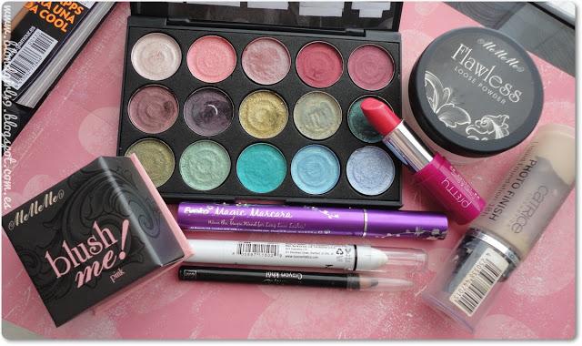 Look de maquillaje morado y oro viejo [pigmentos Meow Cosmetics]