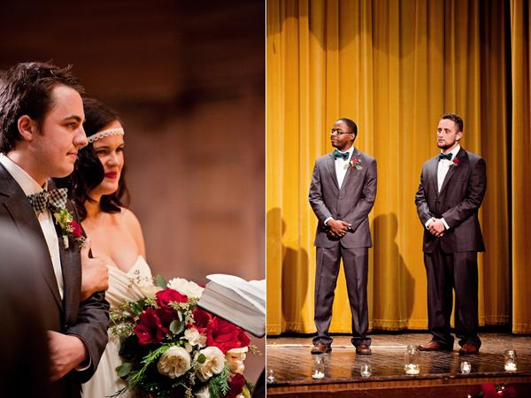 Ryan & Clarissa: Una boda navideña en un  teatro