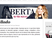 Recommendation: 'Berta rocks' 'Come, siente, vive...'