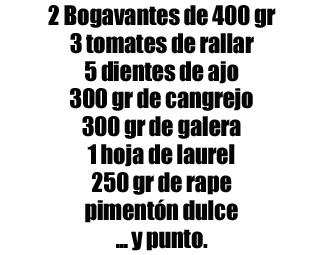 Receta de Arroz Meloso de Bogavante