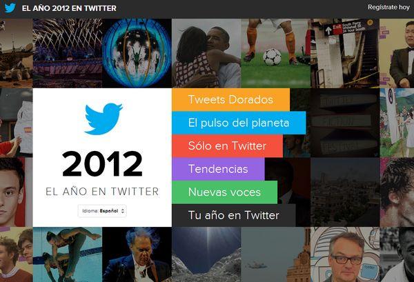 Twitter lanza página del año 2012 donde se pueden rememorar los acontecimientos más importantes y nuestra historia
