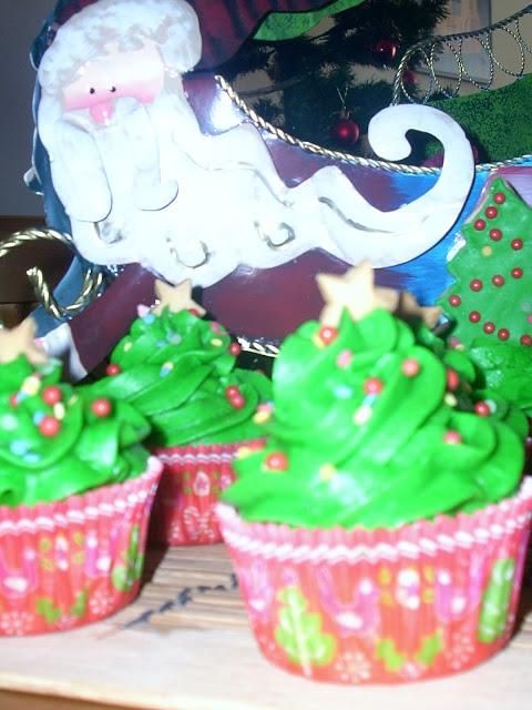 CUPCAKES NAVIDEÑOS DE MANZANA Y CANELA