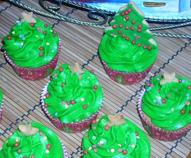 CUPCAKES NAVIDEÑOS DE MANZANA Y CANELA