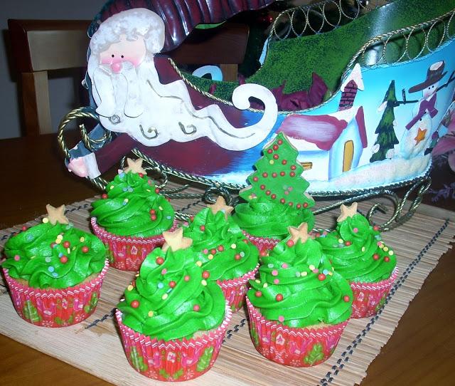 CUPCAKES NAVIDEÑOS DE MANZANA Y CANELA