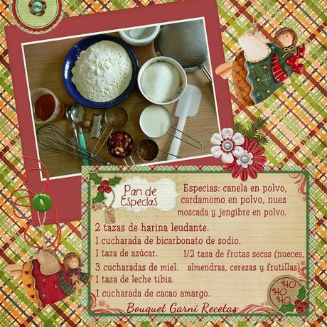 Receta de Navidad. Pan de especias. Receta de Navidad. Pan de especias.