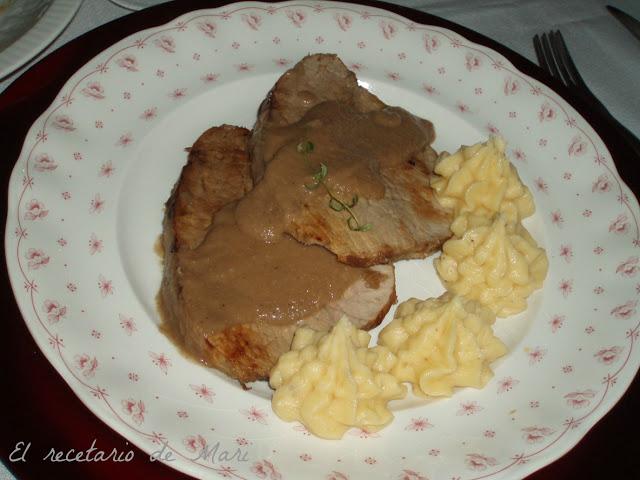 TERNERA CON SALSA DE CASTAÑAS